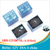COMBO 10 CÁI Relay 12V 10A 4 chân SRD-12VDC-SL-A hàng chuẩn SONGLE