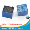 COMBO 10 CÁI Relay 12V 10A 4 chân SRD-12VDC-SL-A hàng chuẩn SONGLE