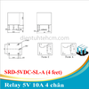 Relay 5V 10A 4 chân SRD-5VDC-SL-A [ COMBO 10 CON ]