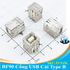 BF90 Cổng USB Cái 2.0 Type B 4 Chân Cong 90 Độ Xuyên Lỗ