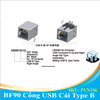 BF90 Cổng USB Cái 2.0 Type B 4 Chân Cong 90 Độ Xuyên Lỗ