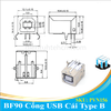 BF90 Cổng USB Cái 2.0 Type B 4 Chân Cong 90 Độ Xuyên Lỗ