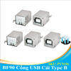 BF90 Cổng USB Cái 2.0 Type B 4 Chân Cong 90 Độ Xuyên Lỗ