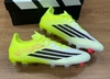 Adidas F50 League FG 'Born For Goals' - Core Black/Iron Metallic/Lucid Lemon JR8995