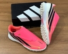 Adidas F50 Hyperfast Velcro Club TF Kids - Solar Turbo/Core Black/Gold Metallic KK1334