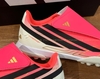Adidas F50 Hyperfast Velcro Club TF Kids - Solar Turbo/Core Black/Gold Metallic KK1334