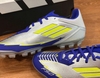 Adidas F50 Messi League 2G/3G AG 'La Vida Rapida' - Silver Metallic/Solar Yellow/Lucid Blue JR8057