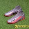 Nike Mercurial Superfly 7 Elite TF - Grey/Laser Crimson/Black AT7981 906