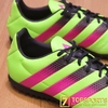 Adidas ACE 16.3 TF Leather- Solar Green/ Shock Pink/ Core Black AQ2063