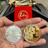 Cặp xu Úc hình con rắn vàng bạc (tặng túi gấm đỏ)