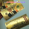 Tiền 1000 USD mạ vàng Donald Trump seri 99999999