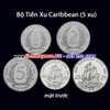 Bộ tiền xu Caribbean 5 xu