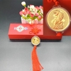 Dây treo đồng tiền xu con cọp mạ vàng 24k may mắn