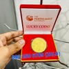 Tiền xu hình con mèo mạ vàng Úc (tặng hộp nhung đỏ)