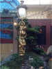 Vinahardware Outdoor Cast Iron Garden Lamp Post