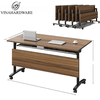 Vinahardware Foldable Mobile Conference Table, Meeting Table And Training Table