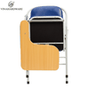 Vinahardware Foldable Student Chair with Padded Backrest and Built-In Writing Desk
