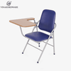 Vinahardware Foldable Student Chair with Padded Backrest and Built-In Writing Desk