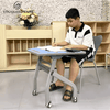 Vinahardware Modern Design Trapezoidal Shaped Student Desk