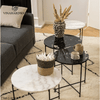 Round-Shaped Side Table Vinahardware With Marble