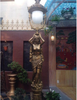 Vinahardware Outdoor Cast Iron Garden Lamp Post