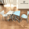 Vinahardware Modern Design Trapezoidal Shaped Student Desk