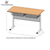 Vinahardware Teacher and Student Desks with Modesty Panel - Modern School Furniture