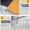 ​​​​​​​Vinahardware Plastic Chair-Integrated Desk - Durable Metal Frame with Convenient Backpack Storage
