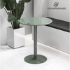 ​​​​​​​Vinhardware Round Bar Table, 1050cm Tall with Powder-coated Steel Top