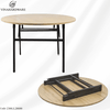 Vinahardware Compact Folding Round Table, Export Standard