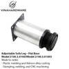 Adjustable Sofa Leg – Flat Base | Model 2100.3.01003