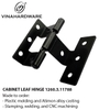 Vintage Black U-Shaped Leaf Hinge – Model 1260.3.11788