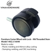 40mm Furniture Caster Wheel with Lock – Model 1402.3.16040