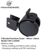 U Bracket Furniture Caster – 40mm / 50mm – Model 1407.3.03040