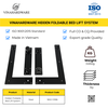 Vinahardware Folding Bed Lift Mechanism 1802.1.13186 with Piston (Concealed in Cabinet)