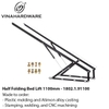 1100mm Folding Bed Lift Mechanism - 1802.1.91100