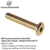Countersunk Hex Socket Bolt – Yellow Zinc-Plated | Model 8100.0.06107