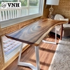 Modern Steel Table Base – Black Matte Powder-Coated | Model 2300.1.07206