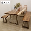 Modern Steel Table Base – Black Matte Powder-Coated | Model 2300.1.07206