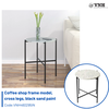 BLACK CAFE FOLDING TABLE FRAME - VNH0020