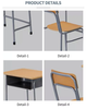 Vinahardware Classic Wooden School Desk – Affordable School Furniture