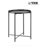 Iron table frame 460x400x295mm, slanted legs, sand black paint - Manufactured directly at Vinahardware (VNH) Vietnam - OEM