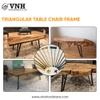 Matte Black Triangle Metal Table Leg – Model 2300.1.06056