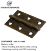 Antique Flat Leaf Hinge | Steel 1.4mm | 75x22mm | Model 1230.3.11088