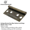 Antique Bronze One-Way Cabinet Leaf Hinge – Model 1230.3.11038