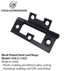 Black-Plated Steel Leaf Hinge – Model 1230.3.11021