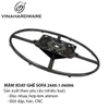 Black painted electrostatic swivel plate for chair 2600.1.06006