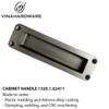 Recessed Cabinet Handle – 100x28x11mm – Model 1320.1.02411