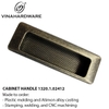 Recessed Cabinet Handle – 90x30x15mm – Model 1320.1.02412
