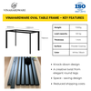 Modular Oval Leg Table Frame – Model 2300.1.11846